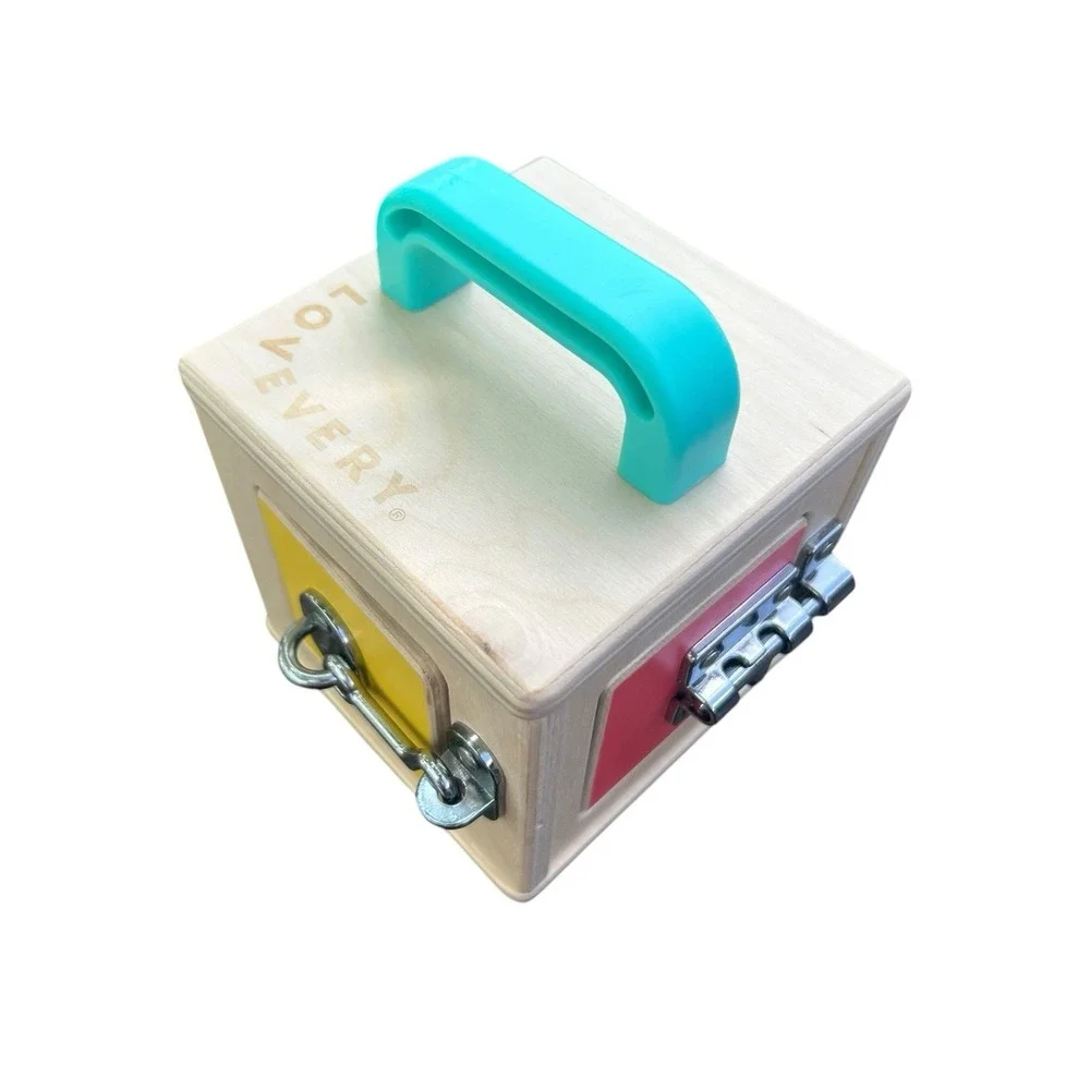 LOVEVERY Wooden Lock Box Latches | The Realist Box | Montessori Learning Toy